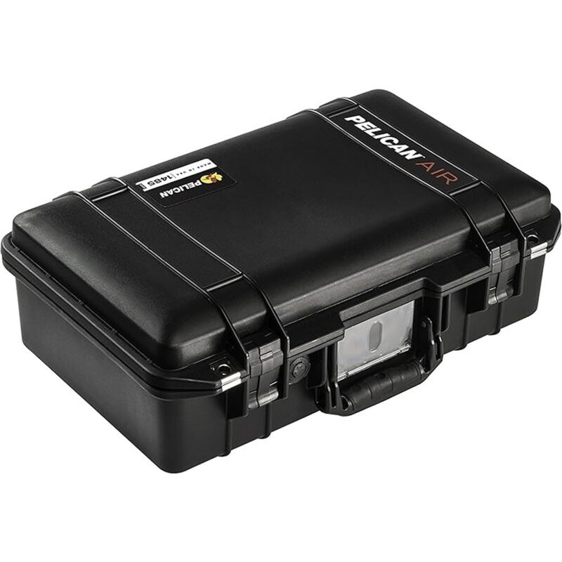 Pelican 1485 Air Black Protective Hard Case with Pick N Pluck Foam - Waterproof, Crushproof, Dustproof - Model 014850-0001-110
