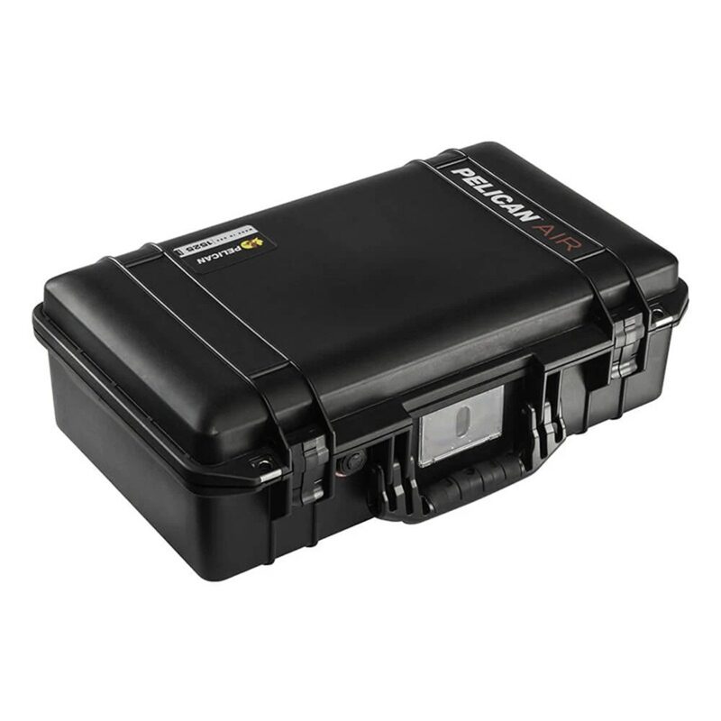 Pelican 1525 Air Black Protective Hard Case with Pick N Pluck Foam - Waterproof, Crushproof, Dustproof - Model 015250-0001-110
