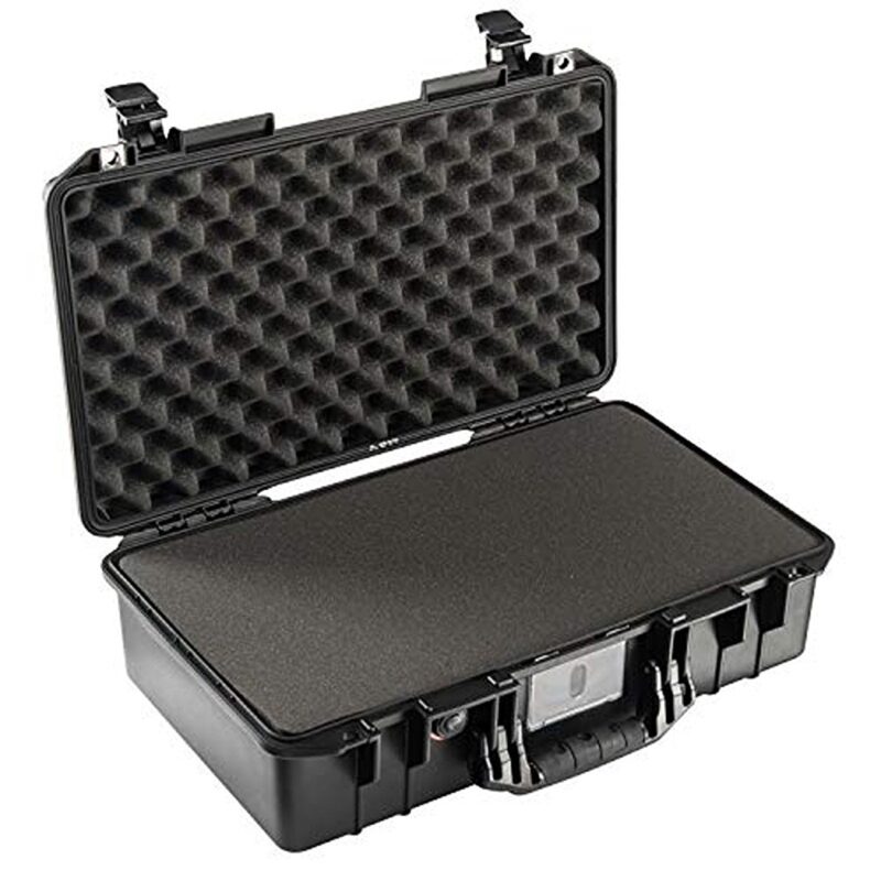 Pelican 1525 Air Black Protective Hard Case with Pick N Pluck Foam - Waterproof, Crushproof, Dustproof - Model 015250-0001-110