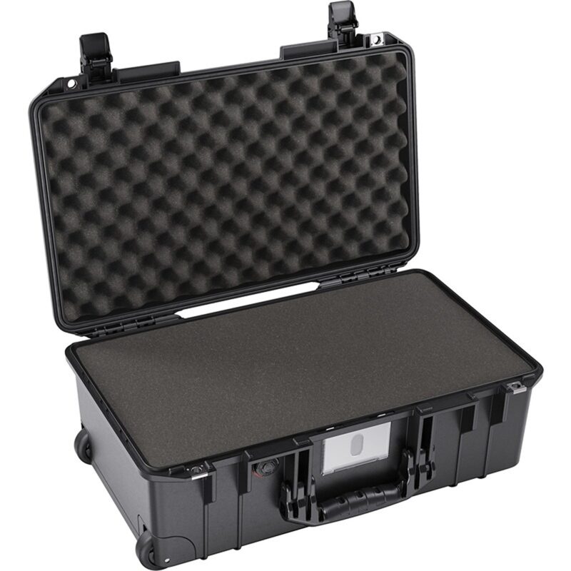 Pelican 1535 Air Black Protective Hard Case with Pick N Pluck Foam - Waterproof, Crushproof, Dustproof - Model 015350-0002-110