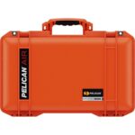 Pelican 1535 Air Orange Protective Hard Case with Pick N Pluck Foam - Waterproof, Crushproof, Dustproof - Model 015350-0002-150