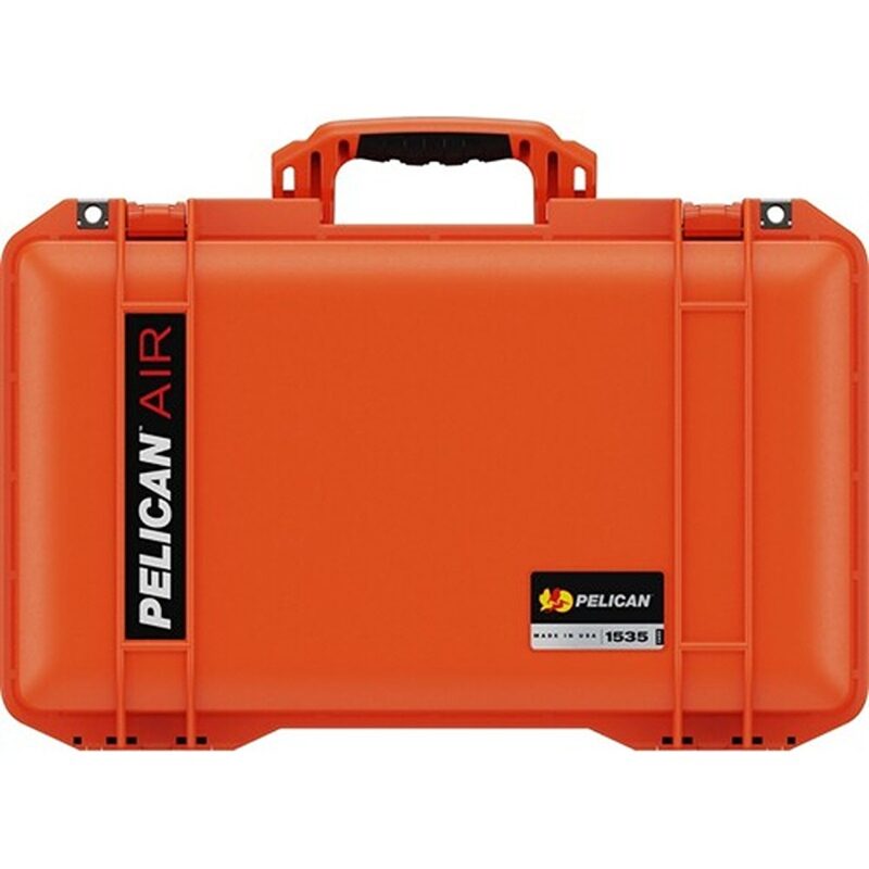 Pelican 1535 Air Orange Protective Hard Case with Pick N Pluck Foam - Waterproof, Crushproof, Dustproof - Model 015350-0002-150