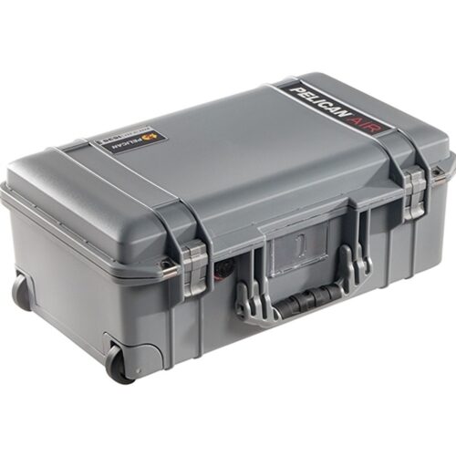 Pelican 1535 Air Silver Protective Hard Case with Pick N Pluck Foam - Waterproof, Crushproof, Dustproof - Model 015350-0002-180