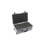 Pelican 1535 Air Silver Protective Hard Case with Pick N Pluck Foam - Waterproof, Crushproof, Dustproof - Model 015350-0002-180