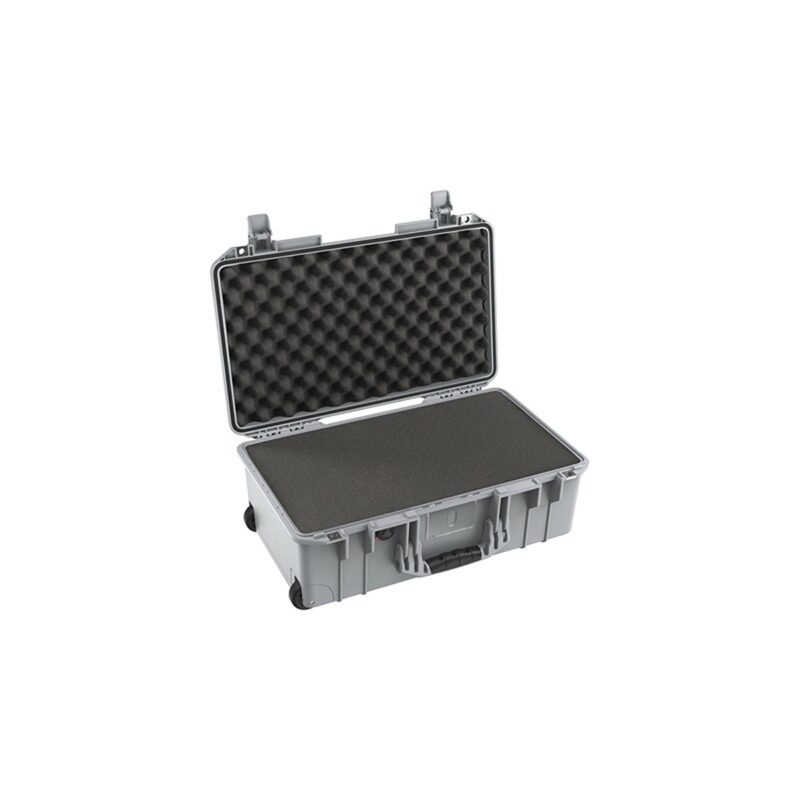 Pelican 1535 Air Silver Protective Hard Case with Pick N Pluck Foam - Waterproof, Crushproof, Dustproof - Model 015350-0002-180