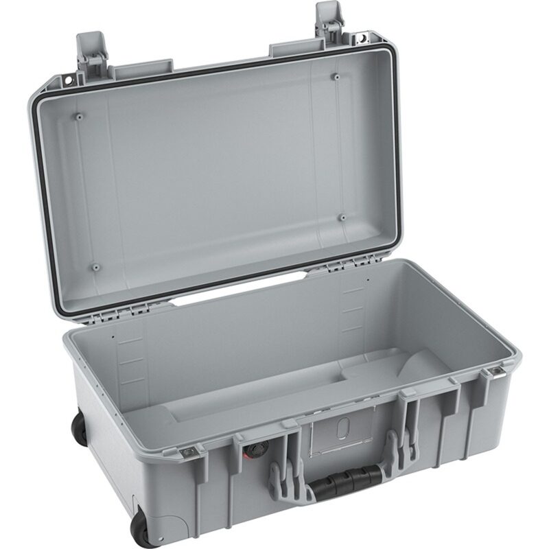Pelican 1535 Air Silver Protective Hard Case with Pick N Pluck Foam - Waterproof, Crushproof, Dustproof - Model 015350-0002-180