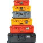 Pelican 1535 Air Silver Protective Hard Case with Pick N Pluck Foam - Waterproof, Crushproof, Dustproof - Model 015350-0002-180