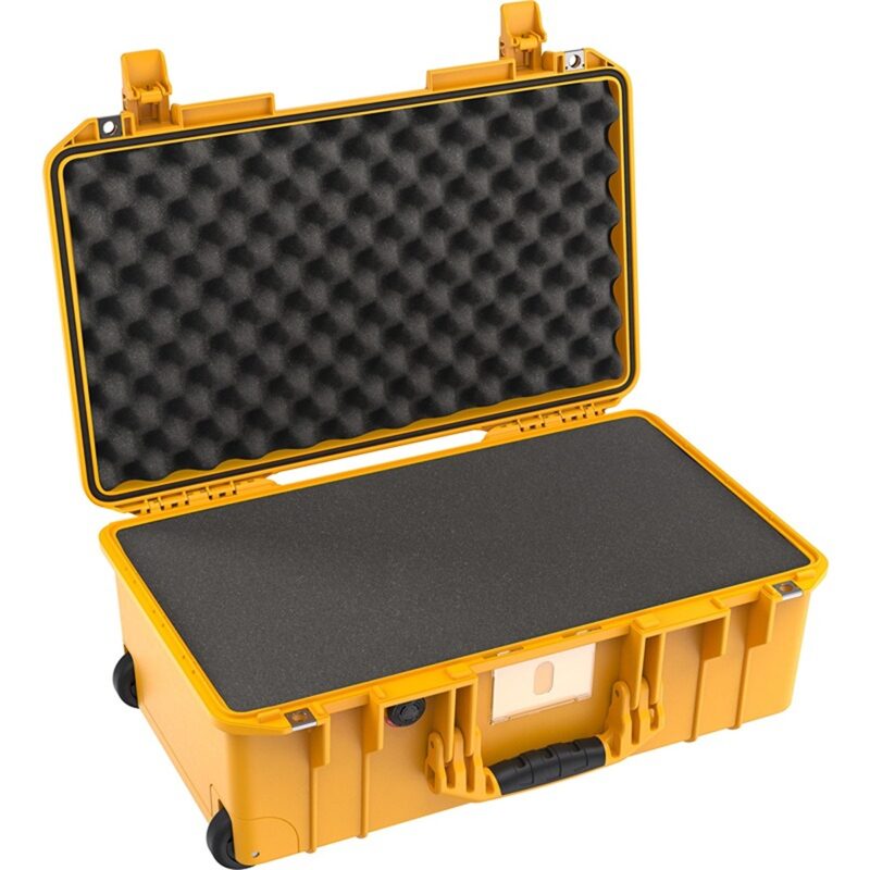 Pelican 1535 Air Yellow Protective Hard Case with Pick N Pluck Foam - Waterproof, Crushproof, Dustproof - Model 015350-0002-240