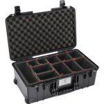 Pelican 1535 Air TP Black Protective Hard Case with TrekPak Insert - Waterproof, Crushproof, Dustproof - Model 015350-0052-110