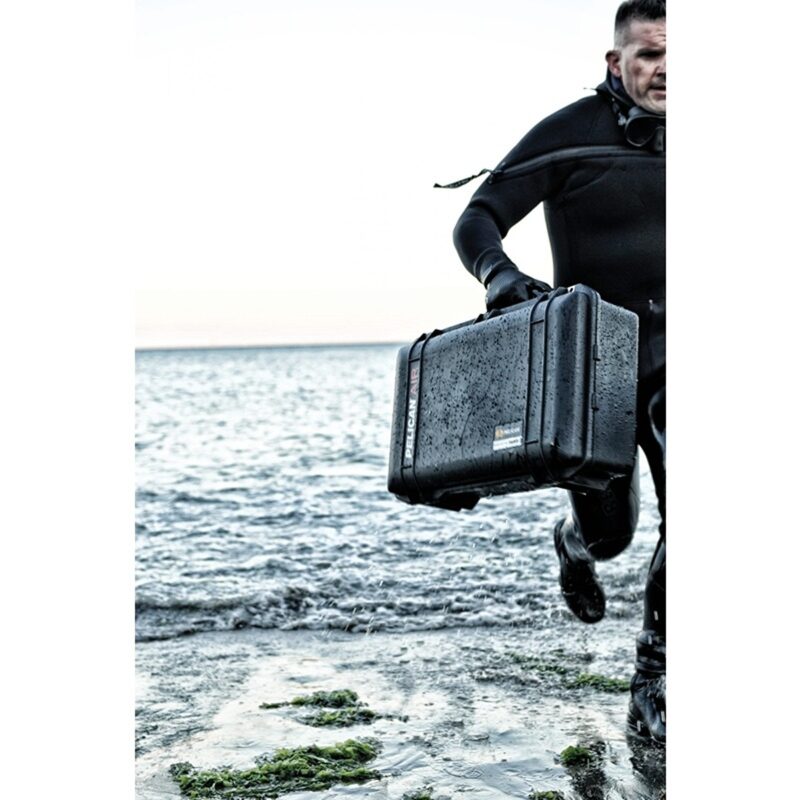 Pelican 1535 Air TP Black Protective Hard Case with TrekPak Insert - Waterproof, Crushproof, Dustproof - Model 015350-0052-110