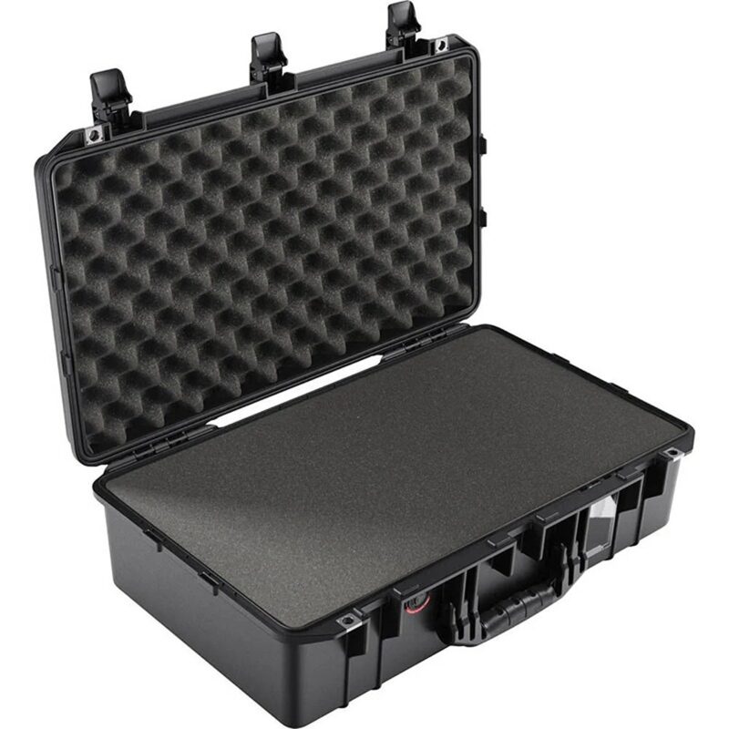 Pelican 1555 Air Black Protective Hard Case with Pick N Pluck Foam - Waterproof, Crushproof, Dustproof - Model 015550-0001-110