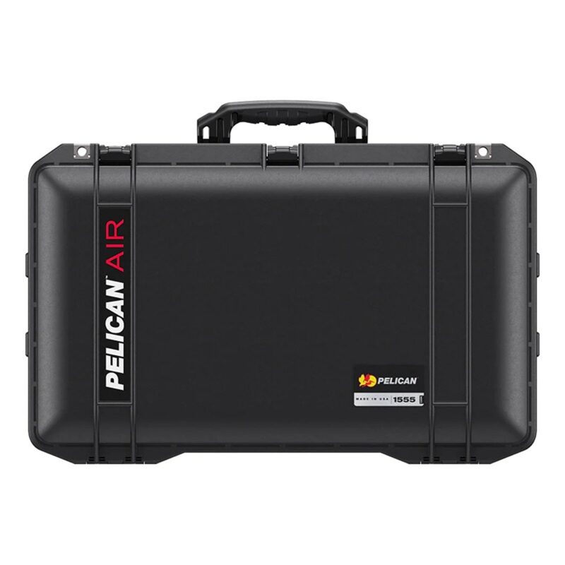 Pelican 1555 Air Black Protective Hard Case with Pick N Pluck Foam - Waterproof, Crushproof, Dustproof - Model 015550-0001-110