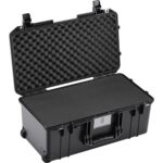 Pelican 1556 Air Black Protective Hard Case with Pick N Pluck Foam - Waterproof, Crushproof, Dustproof - Model 015560-0000-110