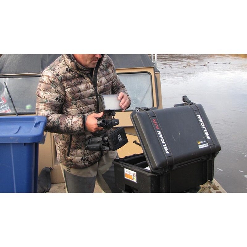 Pelican 1556 Air Black Protective Hard Case with Pick N Pluck Foam - Waterproof, Crushproof, Dustproof - Model 015560-0000-110