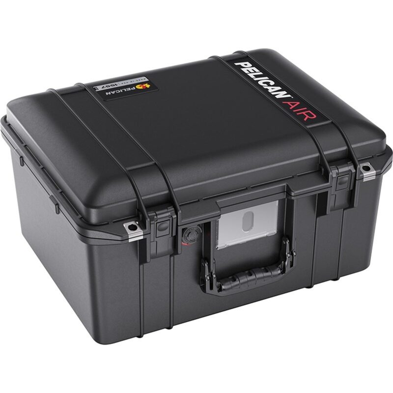 Pelican 1557 Air Black Protective Hard Case with Pick N Pluck Foam - Waterproof, Crushproof, Dustproof - Model 015570-0001-110
