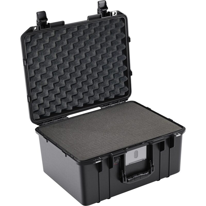 Pelican 1557 Air Black Protective Hard Case with Pick N Pluck Foam - Waterproof, Crushproof, Dustproof - Model 015570-0001-110