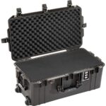 Pelican 1606 Air Black Protective Hard Case with Pick N Pluck Foam - Waterproof, Crushproof, Dustproof - Model 016060-0000-110