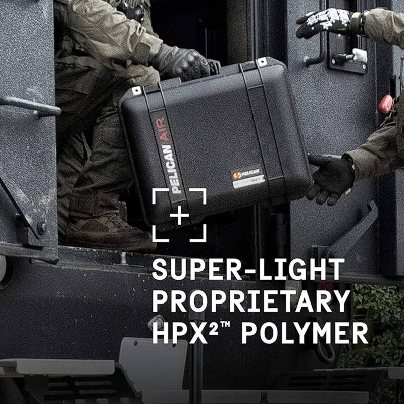 Pelican 1606 Air NF Black Protective Hard Case No Foam - Waterproof, Crushproof, Dustproof - Model 016060-0010-110