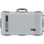 Pelican 1615 Air Silver Protective Hard Case with Pick N Pluck Foam - Waterproof, Crushproof, Dustproof - Model 016150-0001-180