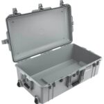 Pelican 1615 Air Silver Protective Hard Case with Pick N Pluck Foam - Waterproof, Crushproof, Dustproof - Model 016150-0001-180