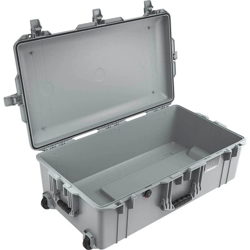 Pelican 1615 Air Silver Protective Hard Case with Pick N Pluck Foam - Waterproof, Crushproof, Dustproof - Model 016150-0001-180