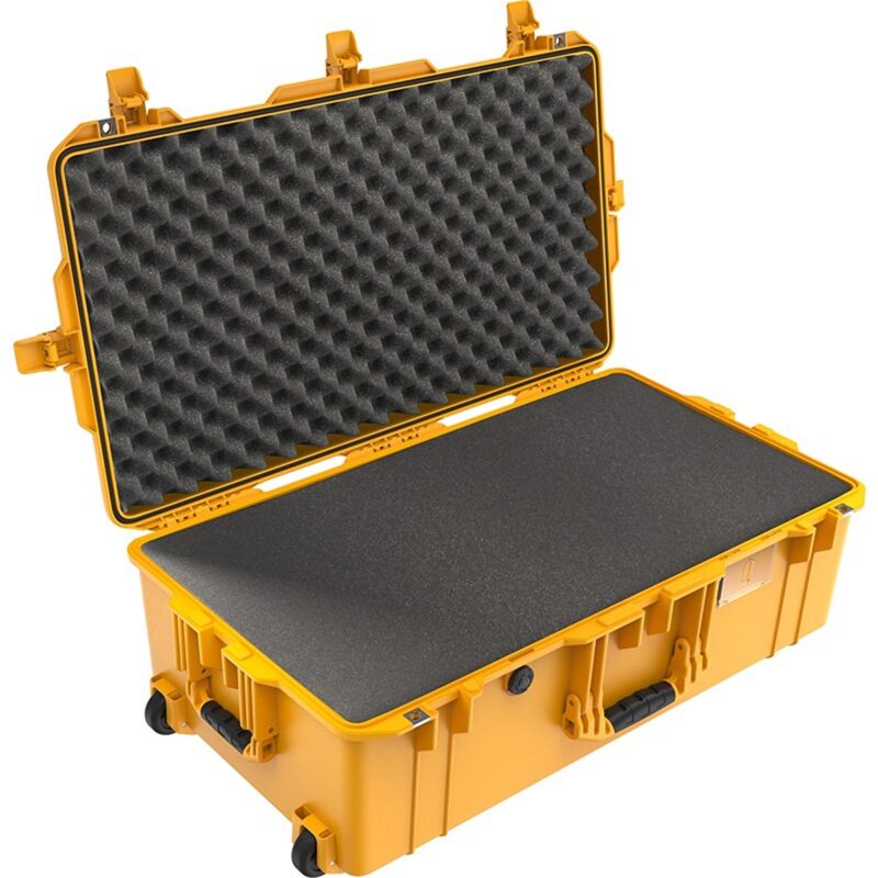 Pelican 1615 Air Yellow Protective Hard Case with Pick N Pluck Foam - Waterproof, Crushproof, Dustproof - Model 016150-0001-240