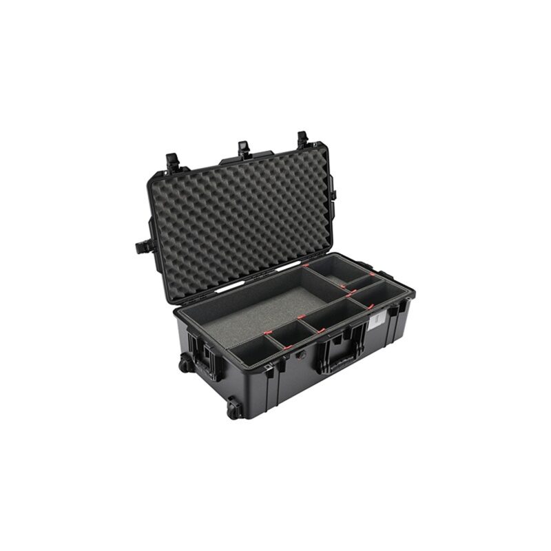 Pelican 1615 Air TP Black Protective Hard Case with TrekPak Insert - Waterproof, Crushproof, Dustproof - Model 016150-0051-110