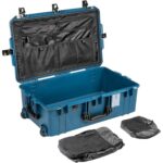 Pelican 1615TRVL Air Indigo Travel Case with Lid Organizer & Packing Cubes - Waterproof, Crushproof, Dustproof - Model 016150-0080-125