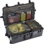 Pelican 1615TRVL Air Charcoal Travel Case with Lid Organizer & Packing Cubes - Waterproof, Crushproof, Dustproof - Model 016150-0080-185