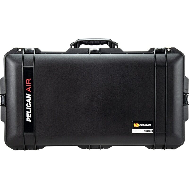Pelican 1626 Air NF Black Protective Hard Case No Foam - Waterproof, Crushproof, Dustproof - Model 016260-0010-110