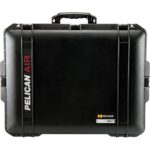 Pelican 1637 Air Black Protective Hard Case with Pick N Pluck Foam - Waterproof, Crushproof, Dustproof - Model 016370-0001-110