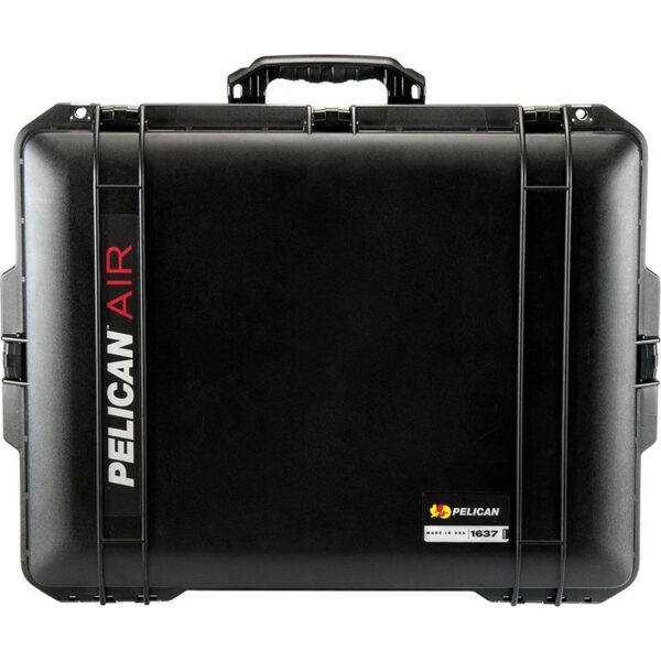 Pelican 1637 Air Black Protective Hard Case with Pick N Pluck Foam - Waterproof, Crushproof, Dustproof - Model 016370-0001-110