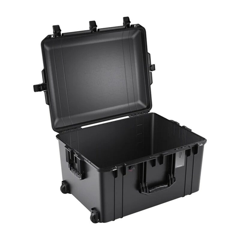 Pelican 1637 Air Black Protective Hard Case with Pick N Pluck Foam - Waterproof, Crushproof, Dustproof - Model 016370-0001-110