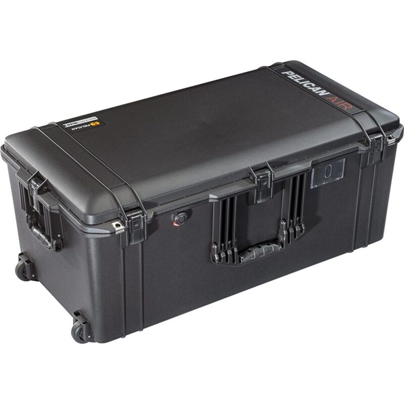 Pelican 1646 Air Black Protective Hard Case with Pick N Pluck Foam - Waterproof, Crushproof, Dustproof - Model 016460-0000-110