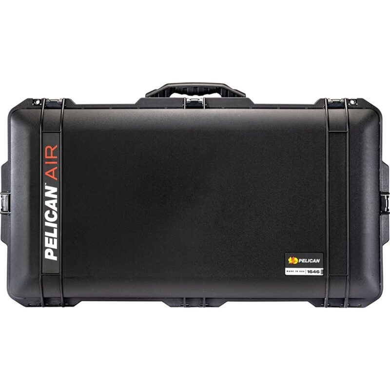 Pelican 1646 Air Black Protective Hard Case with Pick N Pluck Foam - Waterproof, Crushproof, Dustproof - Model 016460-0000-110