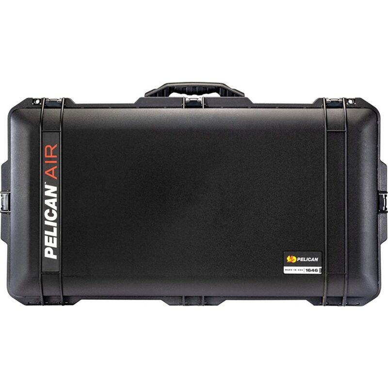 Pelican 1646 Air NF Black Protective Hard Case No Foam - Waterproof, Crushproof, Dustproof - Model 016460-0010-110