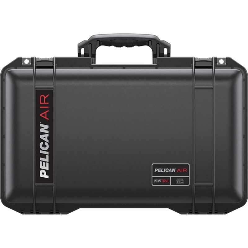 Pelican 1535TRVL Air Black Travel Case with Lid Organizer & Packing Cubes - Waterproof, Crushproof, Dustproof - Model 015350-0080-110
