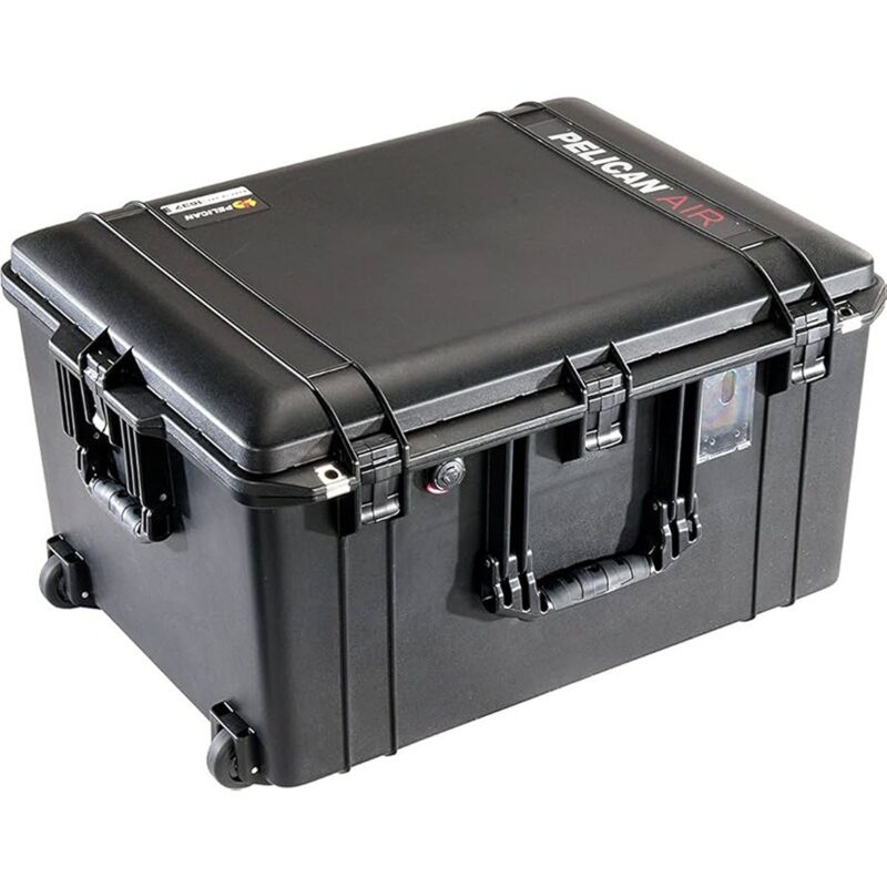 Pelican 1595 Air Black Protective Hard Case with Pick N Pluck Foam - Waterproof, Crushproof, Dustproof - Model 015950-0000-110