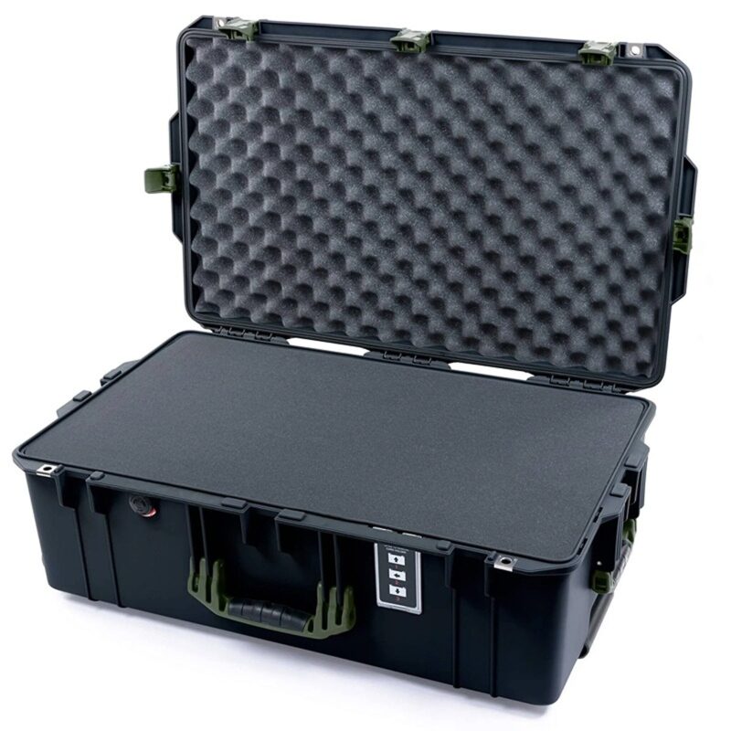 Pelican 1595 Air Black Protective Hard Case with Pick N Pluck Foam - Waterproof, Crushproof, Dustproof - Model 015950-0000-110