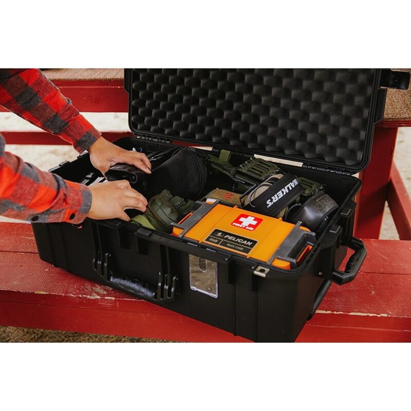 Pelican 1595 Air Black Protective Hard Case with Pick N Pluck Foam - Waterproof, Crushproof, Dustproof - Model 015950-0000-110