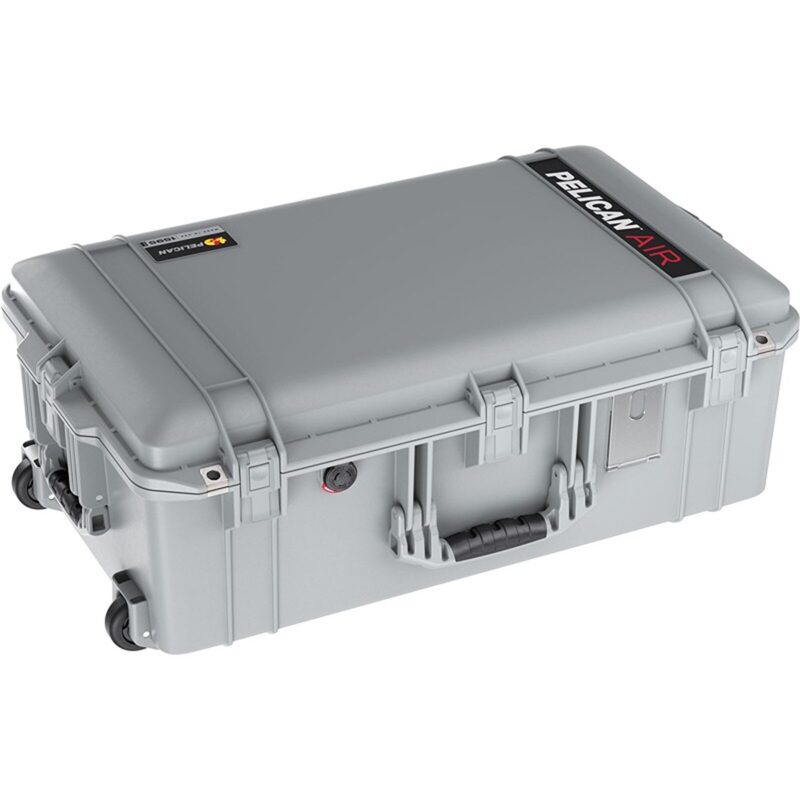 Pelican 1595 Air Silver Protective Hard Case with Pick N Pluck Foam - Waterproof, Crushproof, Dustproof - Model 015950-0000-180