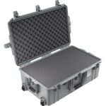 Pelican 1595 Air Silver Protective Hard Case with Pick N Pluck Foam - Waterproof, Crushproof, Dustproof - Model 015950-0000-180