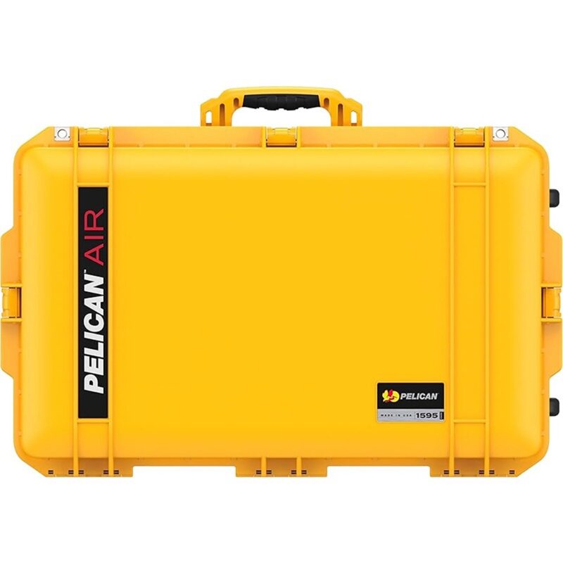 Pelican 1595 Air Yellow Protective Hard Case with Pick N Pluck Foam - Waterproof, Crushproof, Dustproof - Model 015950-0000-240