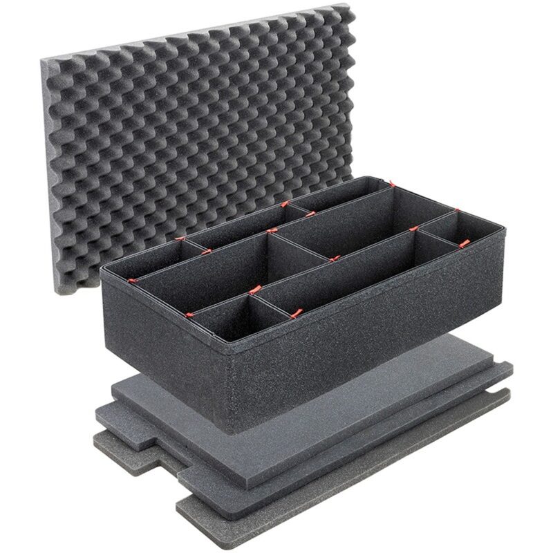 Pelican 1650 TrekPak Divider Kit Customizable Insert System for 1650 Protector Case - 016500-5050-110