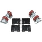 Pelican 0507 Caster Wheel Kit Removable Wheels with Brakes for 0500 & 0550 Transport Case - 0500-340-000
