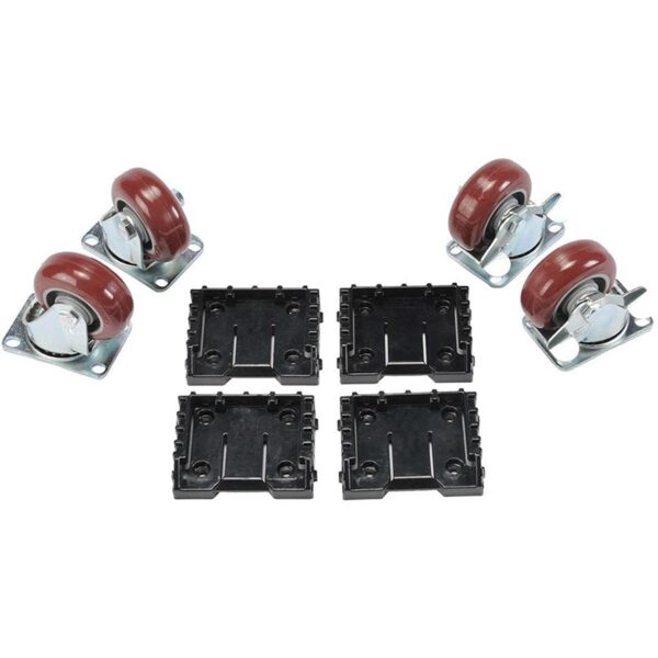 Pelican 0507 Caster Wheel Kit Removable Wheels with Brakes for 0500 & 0550 Transport Case - 0500-340-000