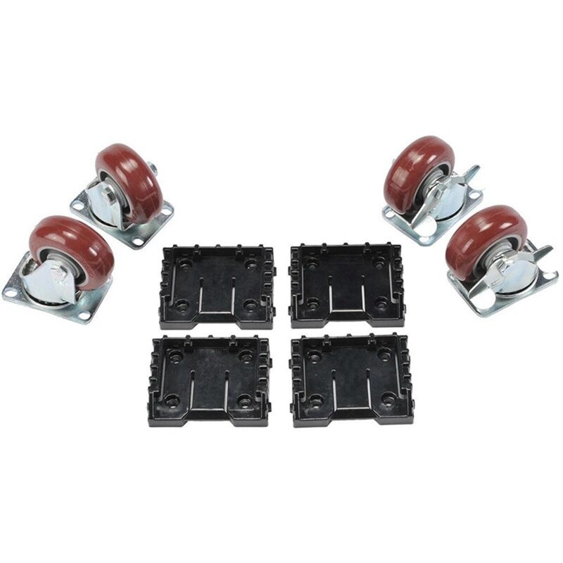 Pelican 0507 Caster Wheel Kit Removable Wheels with Brakes for 0500 & 0550 Transport Case - 0500-340-000