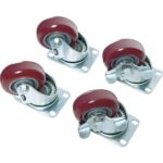 Pelican 0507 Caster Wheel Kit Removable Wheels with Brakes for 0500 & 0550 Transport Case - 0500-340-000