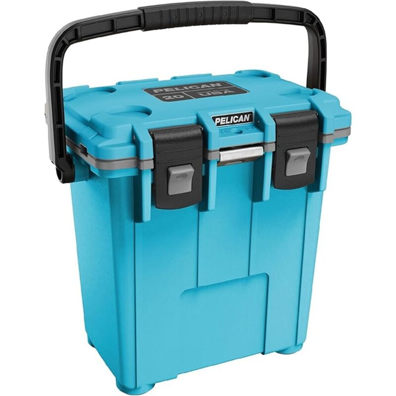 Pelican 20QT Elite Cooler Cool Blue/Grey - Premium Ice Chest with Up to 5 Days Retention 20Q-1-CLBLUGRY