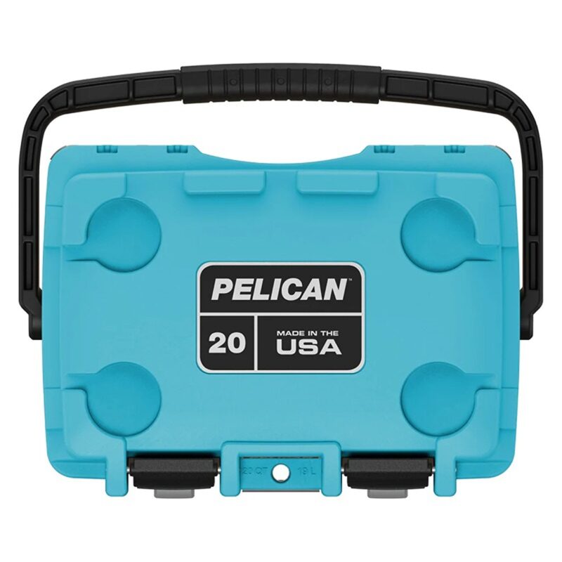 Pelican 20QT Elite Cooler Cool Blue/Grey - Premium Ice Chest with Up to 5 Days Retention 20Q-1-CLBLUGRY
